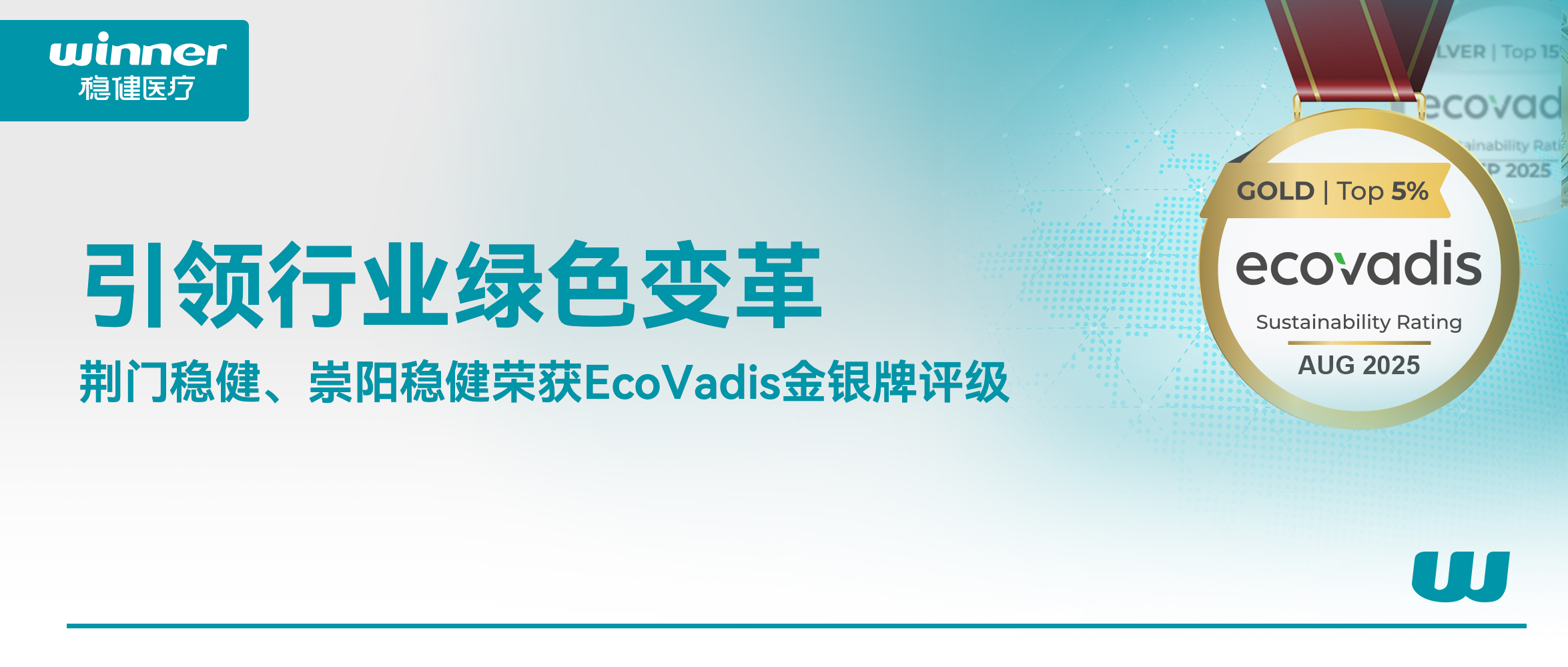 引领行业绿色厘革，，，，，，，荣获EcoVadis金银牌评级